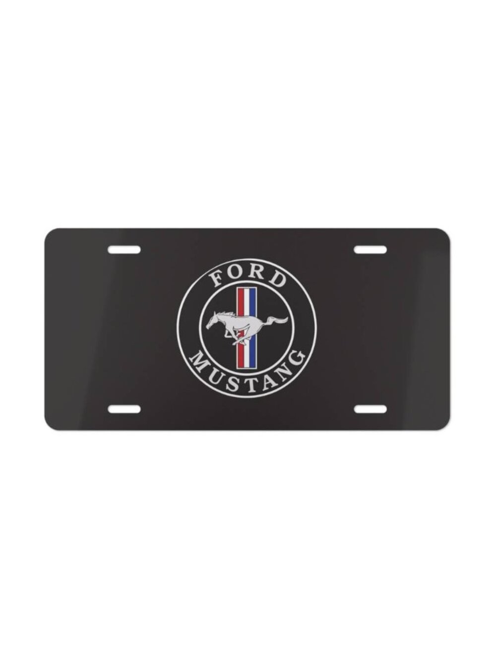 Ford Mustang Emblem License Plate – Universal Fit Car Tag